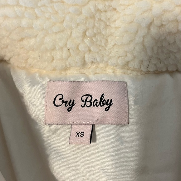 Cropped teddy jacket - Picture 2 of 2